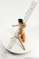 Nude Woman White Sitting poses - ALL Slim long brown Sitting poses - simple Multi angle poses Pinup